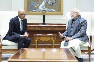 PM Narendra Modi and Satya Nadella Discuss India's AI-Driven Future